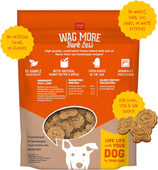 Cloud Star Wag More Bark Less - Dog Treats - Crunchy Biscuits - Grain Free Peanut Butter & Apples