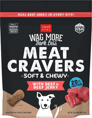 Cloud Star Wag More Bark Less Meat Cravers Soft Chews Dog Treats, Beef