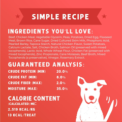 Cloud Star Wag More Bark Less Meat Cravers Soft Chews Dog Treats, Beef