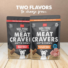 Cloud Star Wag More Bark Less Meat Cravers Soft Chews Dog Treats, Beef