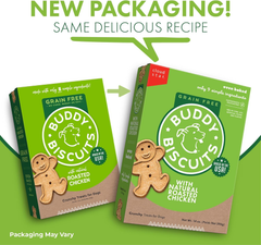 Buddy Biscuits Grain-Free Crunchy Dog Treats Made with Natural Roasted Chicken