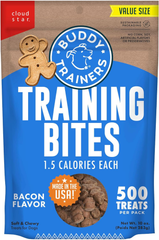 Buddy Biscuits Trainers Pouch of Training Bites Soft & Chewy Dog Treats Made with Bacon Flavor