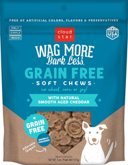 Cloud Star Wag More Bark Less Soft Chews Grain Free Dog Treats, Cheddar Cheese