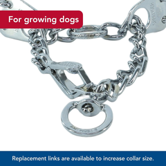 Herm Sprenger - Ultra-Plus Prong Dog Training Collar with Latch - Chrome - 3.0 mm x 18" Neck Size