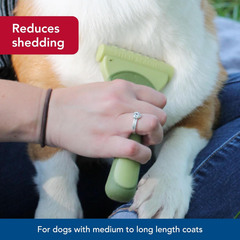 Coastal Pet Safari Shed Magic Deshedding Tool for Dogs with Medium to Long Hair - Deshedding & Detangling Dog Brush