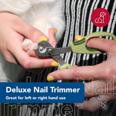 Coastal Pet Safari Dog Deluxe Nail Trimmer - Large Finger Hole and Easy Grip - Stainless Steel Pet Nail Clippers