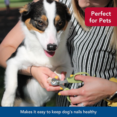 Coastal Pet Safari Dog Deluxe Nail Trimmer - Large Finger Hole and Easy Grip - Stainless Steel Pet Nail Clippers