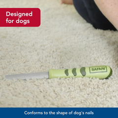 Coastal Pet Safari Dog Diamond Nail File - Diamond Finish for Smooth Nails - Removes Burs from Outdoor & Indoor Dogs