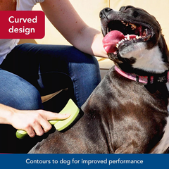 Coastal Pet Safari Curved Firm Slicker Brush - For Dog Grooming and Detangling All Hair Types