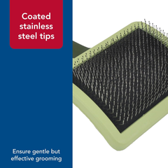 Coastal Pet Safari Curved Firm Slicker Brush - For Dog Grooming and Detangling All Hair Types