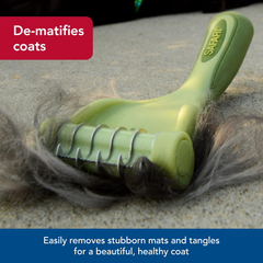 Safari Grooming Shed Magic Deshedder for Cats, Pet Supplies for Cats, Cat Grooming, Cat Accessories, Cat Supplies, Cat Brushes for Shedding