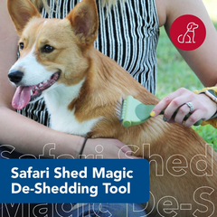 Coastal Pet - Safari - Shed Magic De-Shedding Tool for Dogs with Short to Medium Hair, No Color