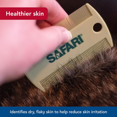 Coastal Pet Safari Double-Sided Grooming Comb - One Size Short Hair Dog Grooming Kit for Flea Prevention and Detection