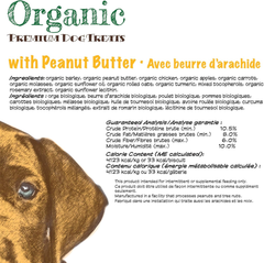 Darford Organic Premium Dog Treat - Peanut Butter