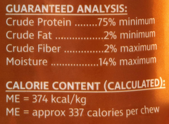Fieldcrest Farms Nothin' to Hide 10" Large Roll Peanut Butter Flavored Dog Chew, 180 Gram, Count of 2
