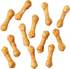 Fieldcrest Farms Nothin' to Hide 3 inch Ultra Knotted Bone Treats - Natural Rawhide Alternative Treats for Dogs, Collagen Based Snack for Heavy Chewers up to 15lbs - Beef Flavor