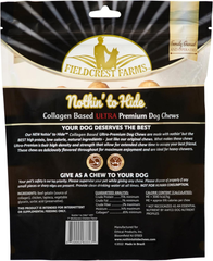 Fieldcrest Farms Nothin' to Hide Collagen-Based Dog Chews, Wishbone, Chicken Flavor, Ultra-Premium, for Dogs Over 50lbs, Easily Digestible, Supports Skin, Coat, Joints & Muscles