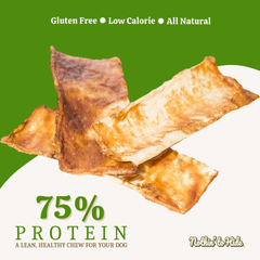 Fieldcrest Farms Nothin to Hide Flip Chips Chews for Dogs - All Natural Rawhide Alternative Treats for Dogs, Chicken, Beef or Peanut Butter Flavor Snack for All Breed Dogs