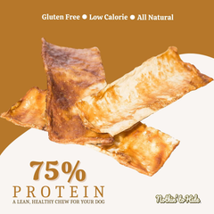 Fieldcrest Farms Nothin to Hide Flip Chips Chews for Dogs - All Natural Rawhide Alternative Treats for Dogs, Chicken, Beef or Peanut Butter Flavor Snack for All Breed Dogs (Peanut Butter)