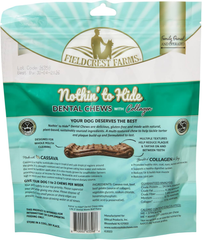 Fieldcrest Farms Dental Chews for Dogs, Wave – Tackles Plaque, Tartar, Promotes Dental Health – w/Collagen, Organic, Gluten-Free
