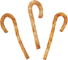 Fieldcrest Farms Nothin' to Hide Mini Holiday Candy Cane Beef Flavor Dog Chews, Rawhide-Free, Easily Digestible, Long-Lasting, All-Natural Treats for Moderate Chewers up to 15lbs
