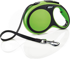 FLEXI New Comfort Retractable Dog Leash (Tape), Green
