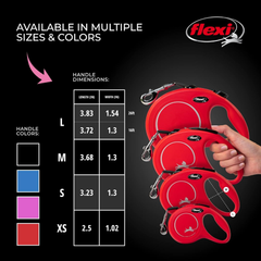 Flexi New Classic Tape Retractable Leash, Red