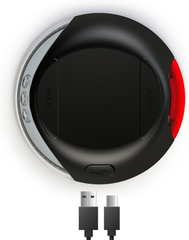 FLEXI LED Lighting System for flexi Retractable Leashes with Rechargeable Battery - Splashproof - Black