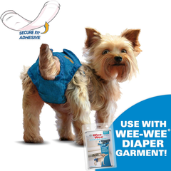 Four Paws Wee-Wee Super Absorbent Disposable Dog Potty Training Liner Pads for Reuseable Diapers, Leak-Proof Protection for Puppies and Dogs