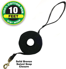 Four Paws Cotton Web Dog Lead Black