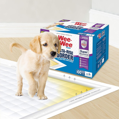 Four Paws Wee-Wee Super Absorbent Unscented Pee Pads for Dogs & Puppies with Insta-Rise Border, Leak-Proof Dog Housebreaking Potty Training Floor Protection