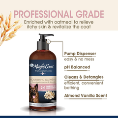 Four Paws Magic Coat Professional Series Nourishing Oatmeal 2 in 1 Dog Shampoo and Conditioner
