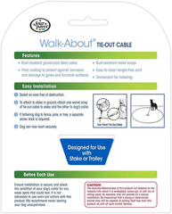 10ft Cable Tieout 1750lb - Silver