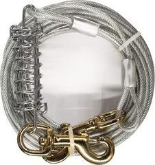 Four Paws Heavy Weight Tie Out Cable Silver