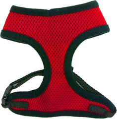 Four Paws Walk-About Comfort Control No-Pull Harness for Dogs, Adjustable Soft Padded Breathable Air Mesh Dog Vest for Walking, Red