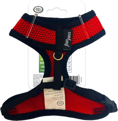 Four Paws Walk-About Comfort Control No-Pull Harness for Dogs, Adjustable Soft Padded Breathable Air Mesh Dog Vest for Walking, Red