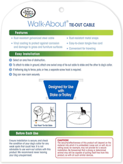 Four Paws Dog Super Tie Out Cable