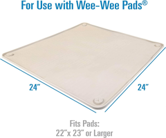 Four Paws Wee-Wee Silicone Pee Pad Holder for Dogs & Puppies, Washable Dog Housebreaking Potty Training Floor Protection
