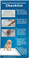 Four Paws Wee-Wee Silicone Pee Pad Holder for Dogs & Puppies, Washable Dog Housebreaking Potty Training Floor Protection