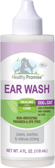 Four Paws Healthy Promise Grooming Soothing Pet Ear Wash Cleaner for Dogs and Cats, Odor Reducing & Itch Relief