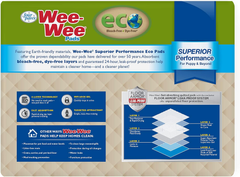 Four Paws Wee-Wee Superior Performance Eco Pee Pads for Dogs - Earth-Friendly Dog & Puppy Pads for Potty Training - Dog Housebreaking & Puppy Supplies