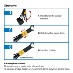 Wee-Wee Dog Waste Fold-Away Pooper Scooper