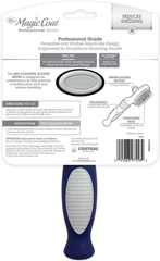 Four Paws Slicker Brush, Professional Series Grooming Brush for Dogs & Cats, Self-Cleaning, Reduces Shedding, All Coat Types, Blue & Grey