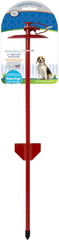 Four Paws Roam About Dog Tie-Out Stake Red
