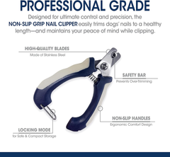 Four Paws Magic Coat Professional Series Non-Slip Grip Dog Nail Clipper, Claw Trimmer for Dogs