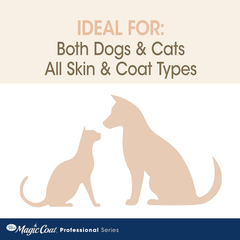 Four Paws Magic Coat Professional Series Nourishing Oatmeal Cat and Dog Grooming Wipes - Fresh Peach Scent