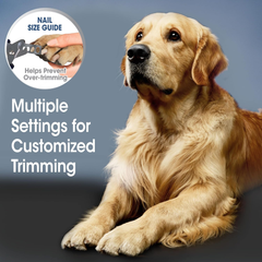 Four Paws Magic Coat Professional Series Deluxe Dog Nail Clipper with Size Guide, Claw Trimmer for Dogs