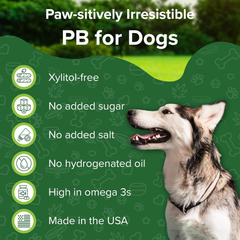 All-Natural Pawnut Butter for Dogs | Made in USA | Peanut & Flaxseed Blend