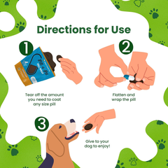 Pill-a-Pet Pill Wrap for Dogs Cheese Flavor | Made in USA | Probiotics