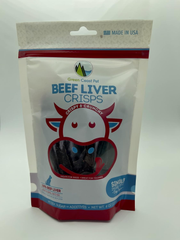 Beef Liver Crisps | Single Ingredient Air-Dried Dog Treats, High Protein, Low Calorie, Made in USA, Perfect for Training & Rewarding